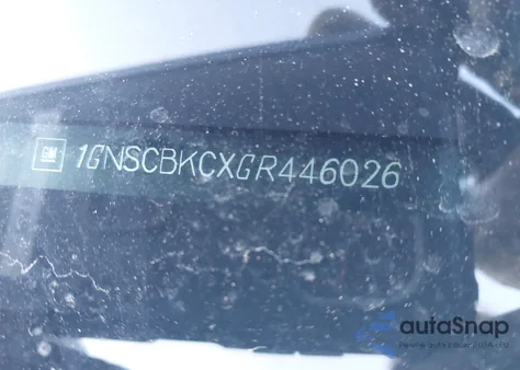 2016 Chevrolet Tahoe Lt z USA, uszkodzony, nr VIN 1GNSCBKCXGR446026